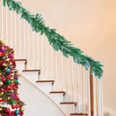 Ghirlanda di Natale Artificiale 2,9m Ramo di Albero Innevato in PVC