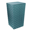 Cesto Portabiancheria in poliestere verde acqua quadro cm 33x33xh53