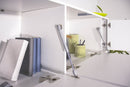 Credenza 7 Ante 200x41,4x86 cm Bloom Bianco Lucido