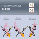 Cyclette Pieghevole con Resistenza Magnetica 8 Livelli Volano 2,5kg in Acciaio e ABS Nero e Giallo  