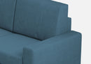 Divano Angolare 6 Posti 286x246x85 cm Sakar in Tessuto Avio