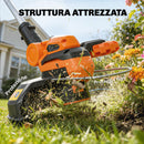 Decespugliatore a Batteria con 2 Batterie 4,0Ah Caricabatterie e Asta Regolabile      