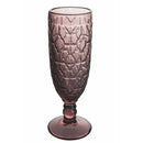Set 6 Bicchieri da Champagne Geometrie in Vetro VdE Tivoli 1996 6 Colori Differenti