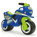 Moto Cavalcabile per Bambini Tundra Tornado 69x27,5x49 cm con Ruote Larghe Blu   