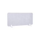 Pannello Fonoassorbente da Banco 100x45 cm Coppia di Piedini con Base D'Appoggio Finitura Grigio    