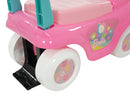 Macchina Cavalcabile per Bambini Volante Direzionabile Vano Contenitore e Telefono Barbie Rosa e Verde Acqua