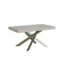 Tavolo Allungabile 160/264x90 cm Volantis Cashmere Gambe Multicolore 4/A      