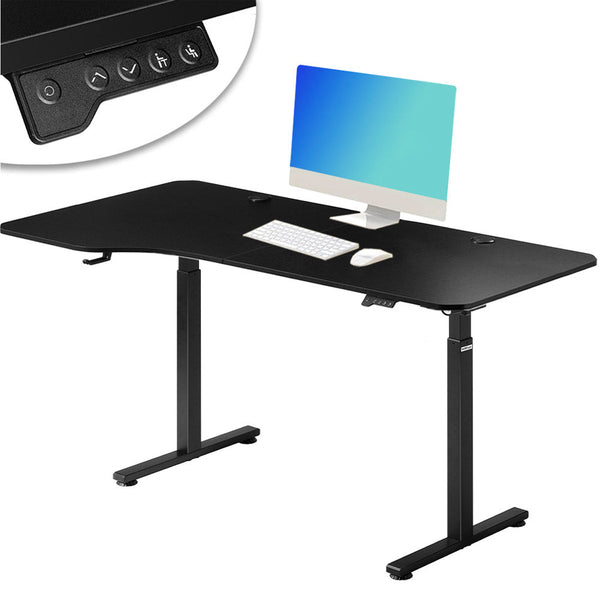 Scrivania Elettrica Regolabile Altezza 160x75x72-117 cm Nera sconto