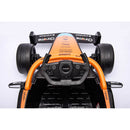 Macchina Elettrica per Bambini 12V Licenza McLaren F1 Team Nera e Arancione