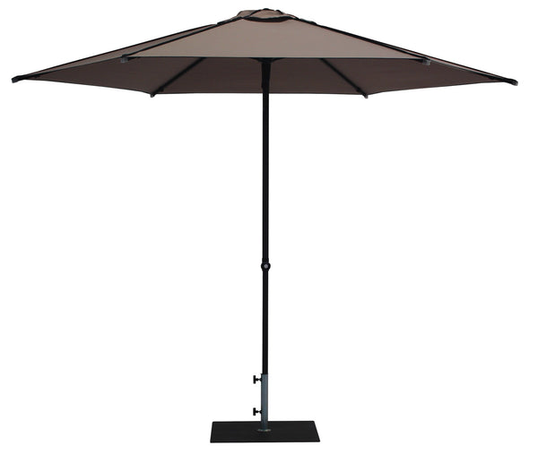 prezzo Ombrellone da Giardino Ø3 m Palo Ø38 mm in Alluminio Tessuto Dralon Acrilico Border Taupe