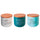 Set mit 3 Double Face Salz-, Zucker- und Kaffeedosen 500 ml aus New Bone China Villa D'este Home Tivoli