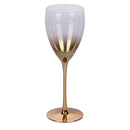 Set 6 Calici Très Chic in Vetro VdE Tivoli 1996 Gold Silver Champagne