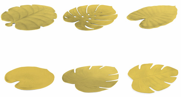 Set 6 Blatt-Tischsets in Eva Villa d'Este Home Tivoli Gold online