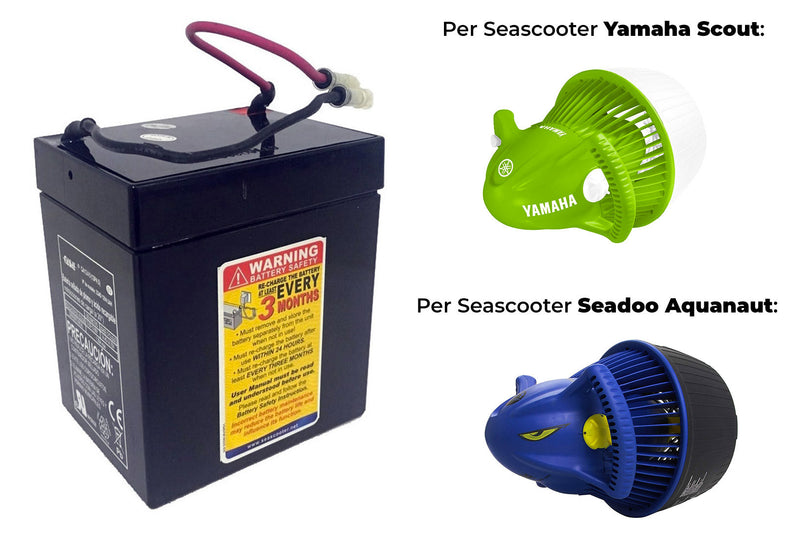 Batteria Ricaricabile 12V 4,5Ah per Seascooter da Bambini Scout / Marlin