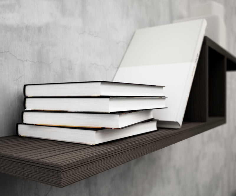 Mensola Doppia in Melamina 160x18x22cm TFT  Elle Grigio Larice