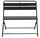 Panca Pieghevole da Giardino 94x51x86 cm in Ferro Antracite