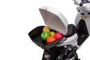 Scooter Elettrico per Bambini Licenza Ufficiale Honda SH125 12V con Ruote EVA e Sedile Pelle Bianco