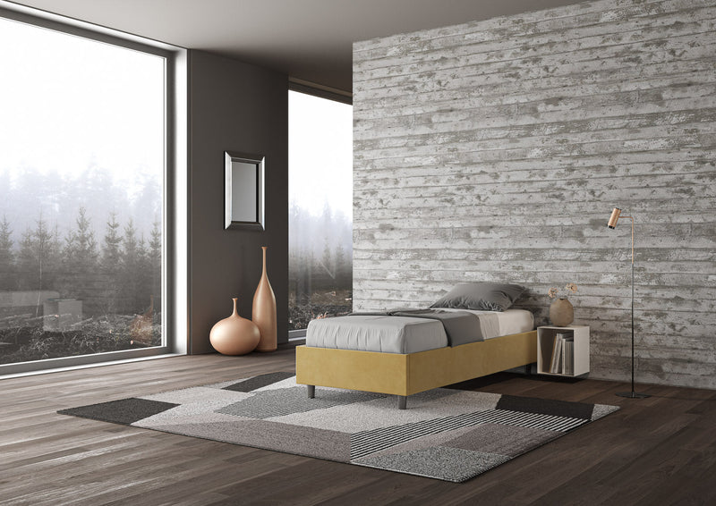 Letto Singolo Azelia Ocra Varie Misure