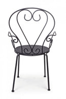 Sedia da Giardino 49x49x89h cm con Braccioli Etienne Antracite