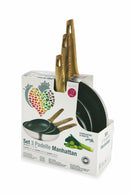 Set 3 Padelle 20-24-28cm Antiaderente Villa du0026