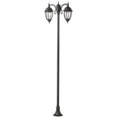 Lampada Palo Alto per Giardino Due Luci Colore Grigio per Esterno Linea Olive Sovil