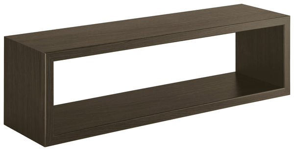 Mensola da Parete 60x18x15,5 cm in Fibra di Legno Regolo Rovere Scuro