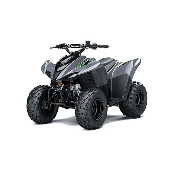 Quad Elettrico per Bambini 6V con Licenza Kawasaki KFX Grigio sconto