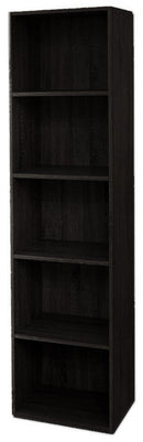 Libreria 5 ripiani 40x29x172 cm in Legno Wengè