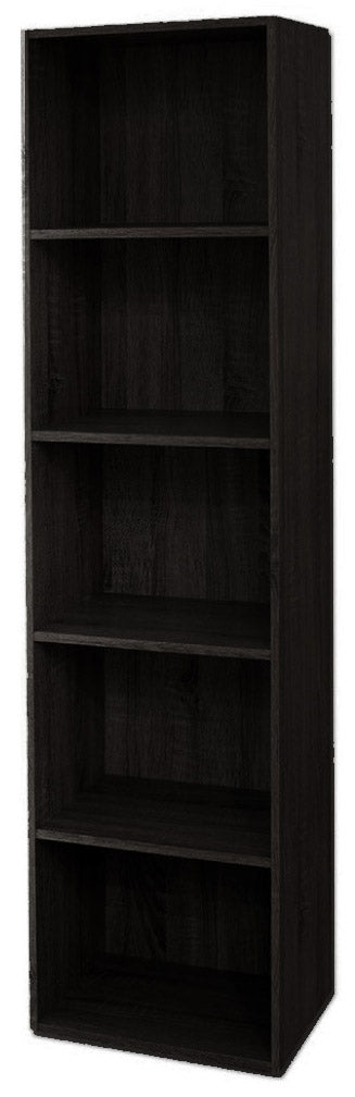 Libreria 5 ripiani 40x29x172 cm in Legno Wengè