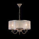 Lampadario House in Metallo e Poliresina Cable Marrone