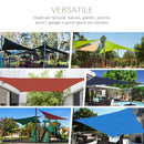 Tenda Vela da Giardino Triangolare 6x6x6m in HDPE Crema 