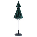 Ombrellone Tenda da Mare Ø2,1 m Palo Ø25 mm in Metallo Verde Scuro