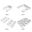 Contenitori Organizer Cassetti da Bagno 10 Cubi in Tecnoplastica Emuca Tidy Bianca