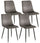 Set mit 4 Stühlen 44x50x88 cm in grauem Samt