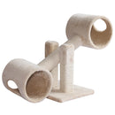 Struttura Gioco per Gatti Tiragraffi Beige 67x30x26 cm 