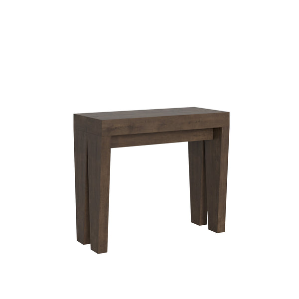 Consolle Allungabile 90-196x42x77 cm in Nobilitato Marrone prezzo