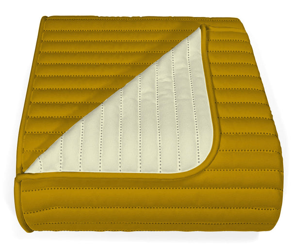 sconto Doubleface Quilt 100gr Senf/Creme Verschiedene Größen