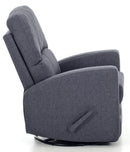 Poltrona Relax da Allattamento Reclinabile Manuale in Tessuto Mamy Blu