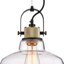 Lampada pendente Pendant in Metallo Irving Nero