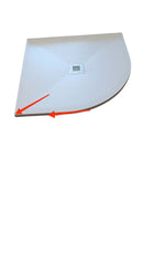 Piatto Doccia Semicircolare 90x90 cm in Pietra Bonussi Joy Seconda Scelta