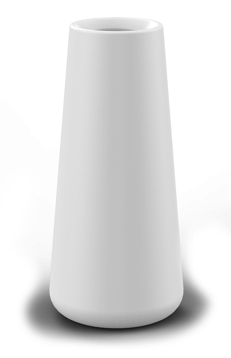 Vaso Ø32x105 cm in Resina Arkema Lullaby Bianco