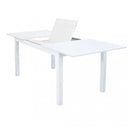 Tavolo Cuba Allungabile 150/210x90x75 h cm in Alluminio Bianco