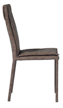 Sedia Imbottite 45x55x92 cm in Ferro e Sky Giada Marrone