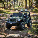 Macchina Elettrica per Bambini Fuoristrada Jeep Wrangler Rubicon 12V con Telecomando Mimetico