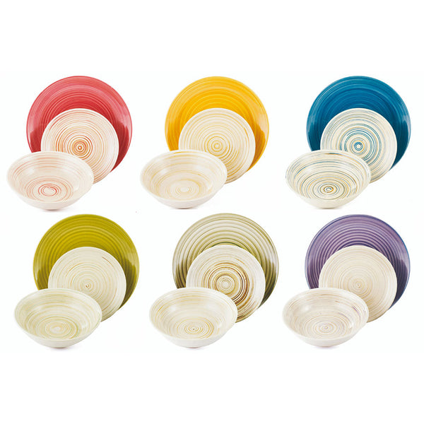 Villa d'Este Dune Tafelservice aus Steinzeug 18-teilig sconto