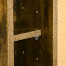 Scrivania Pieghevole con Ripiani 60x20x50 cm in Truciolato e MDF Marrone