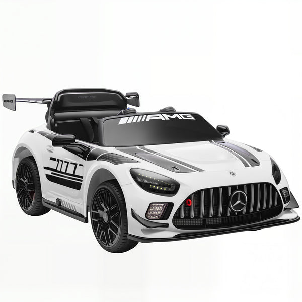 Macchina Elettrica Bambini 3-8 Anni Licenza Ufficiale Mercedes AMG 12V con Telecomando Luci LED Bianco online