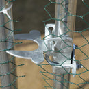 Pollaio Gabbia per Galline 600x303,5x195 cm in Metallo con Copertura in Tessuto Oxford Argento