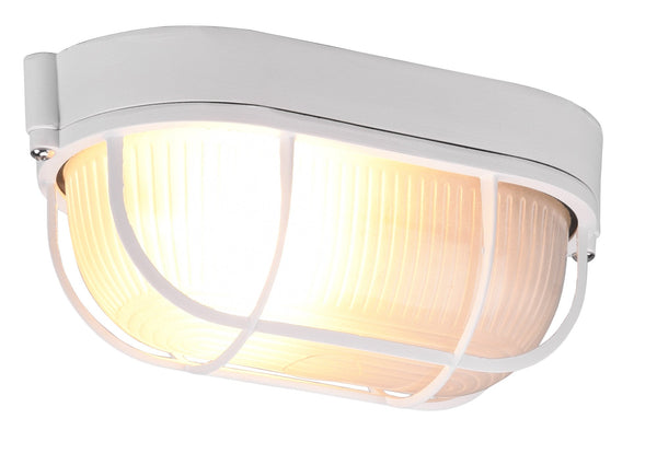 acquista Plafoniera da Esterno Attacco E27 in Alluminio Bianco Opaco