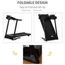 Tapis Roulant Elettrico Pieghevole 12 Km/h 500W 12 Programmi Nero